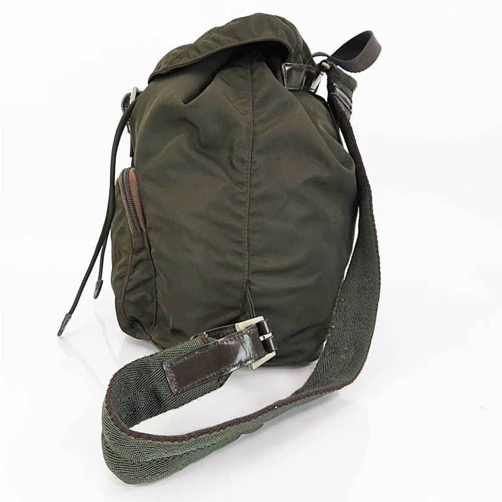 Prada Dark Brown Nylon Backpack - image 4